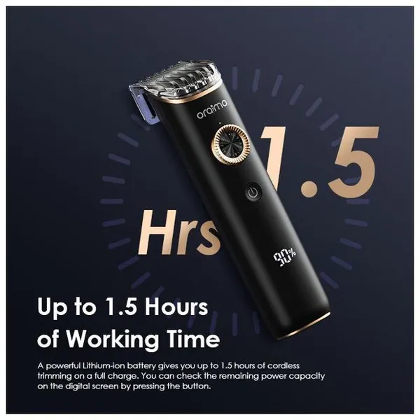 oraimo SmartTrimmer 2 Classy Tondeuse réglable de 20 longueurs