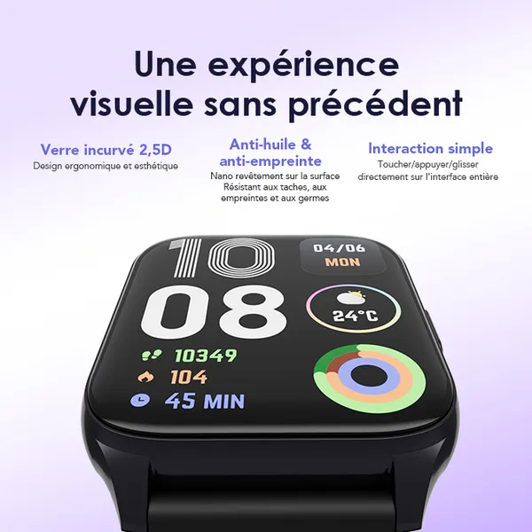 oraimo Watch 4 Plus 2.01″ HD IP68 Montre intelligente