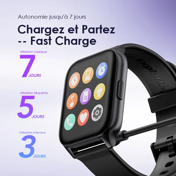 oraimo Watch 4 Plus 2.01″ HD IP68 Montre intelligente