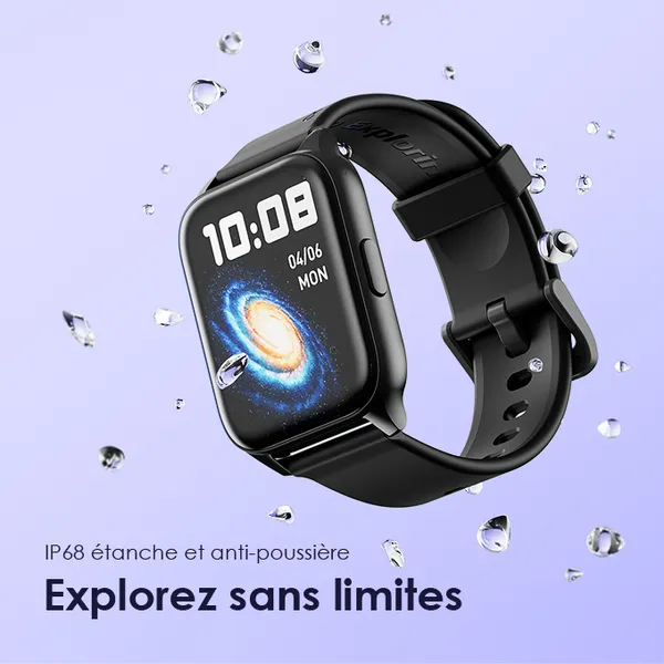 oraimo Watch 4 Plus 2.01″ HD IP68 Montre intelligente