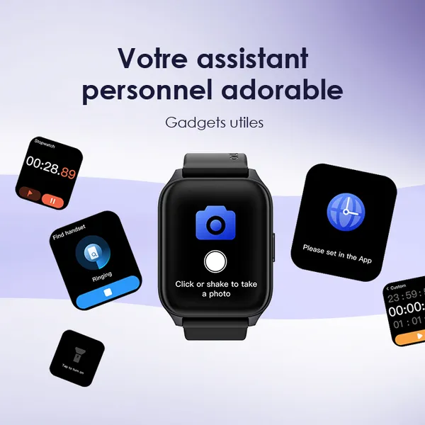 oraimo Watch 4 Plus 2.01″ HD IP68 Montre intelligente
