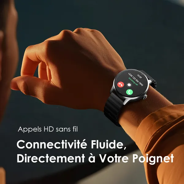 oraimo Watch 5R Pro AMOLED 1,43" Montre intelligente IP68 à interface flottante 2.5D
