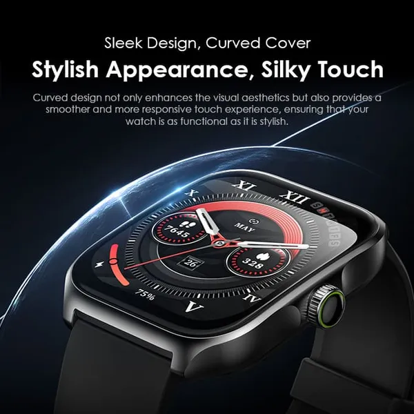 oraimo Watch Nova AM Montre intelligente à écran AMOLED avec couverture incurvée