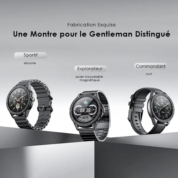 oraimo Watch Pro NT Montre intelligente alimentée par l'IA AMOLED de 1,43 pouces