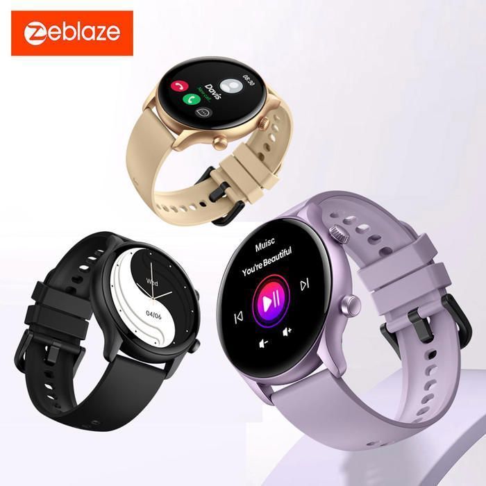Original Zeblaze Btalk 3 Plus montre intelligente 1.39 "HD - Gold
