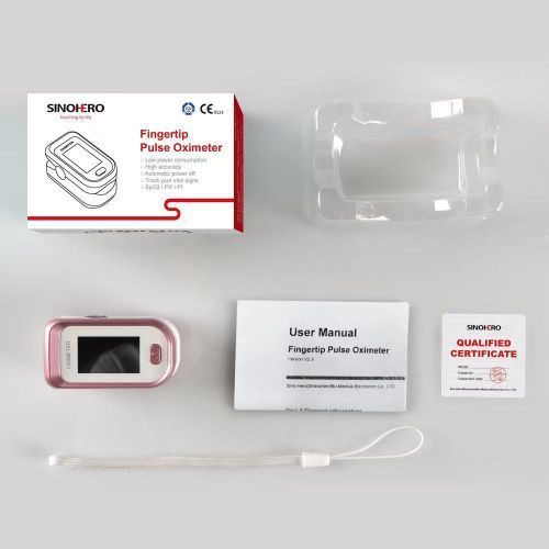 Oxymètre de Pouls SINOHERO S8 - Mesure de la Saturation en Oxygène et Fréquence Cardiaque