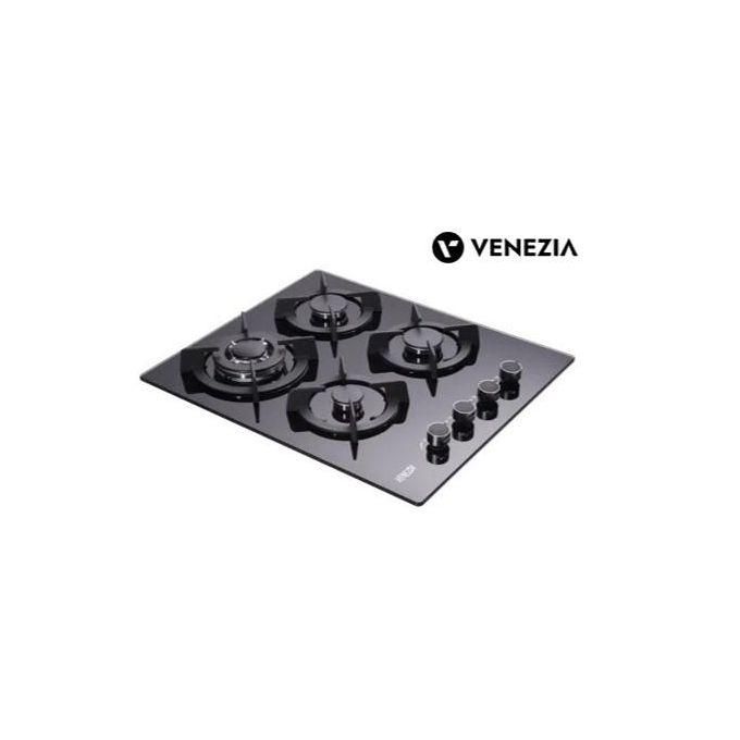 Pack de cuisson Venezia, Plaque de cuisson noir en verre - l Hotte Aspirante Sous Meuble Noir 60cm