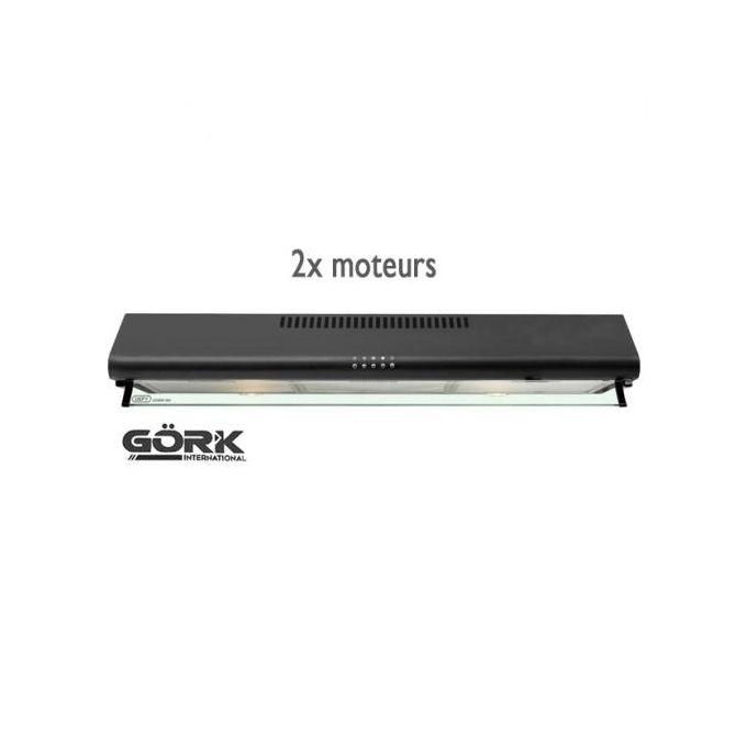 Image de Pack de cuisson Venezia, Plaque de cuisson noir en verre - l Hotte Aspirante Sous Meuble Noir 60cm