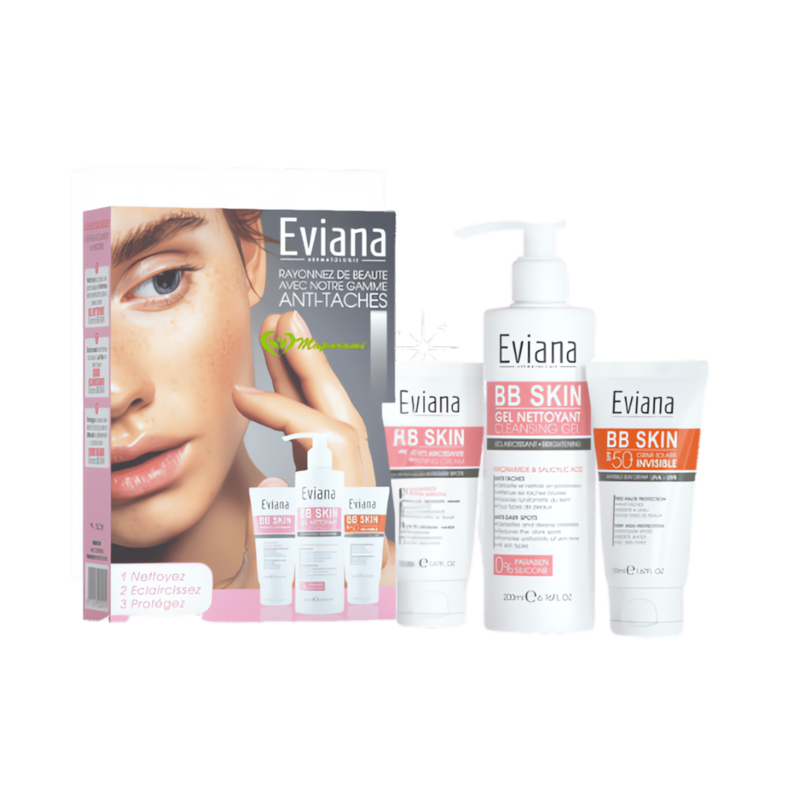 Pack éclaircissante et anti-taches brunes - EVIANA