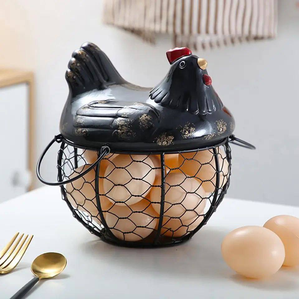 Panier à Œufs en Céramique