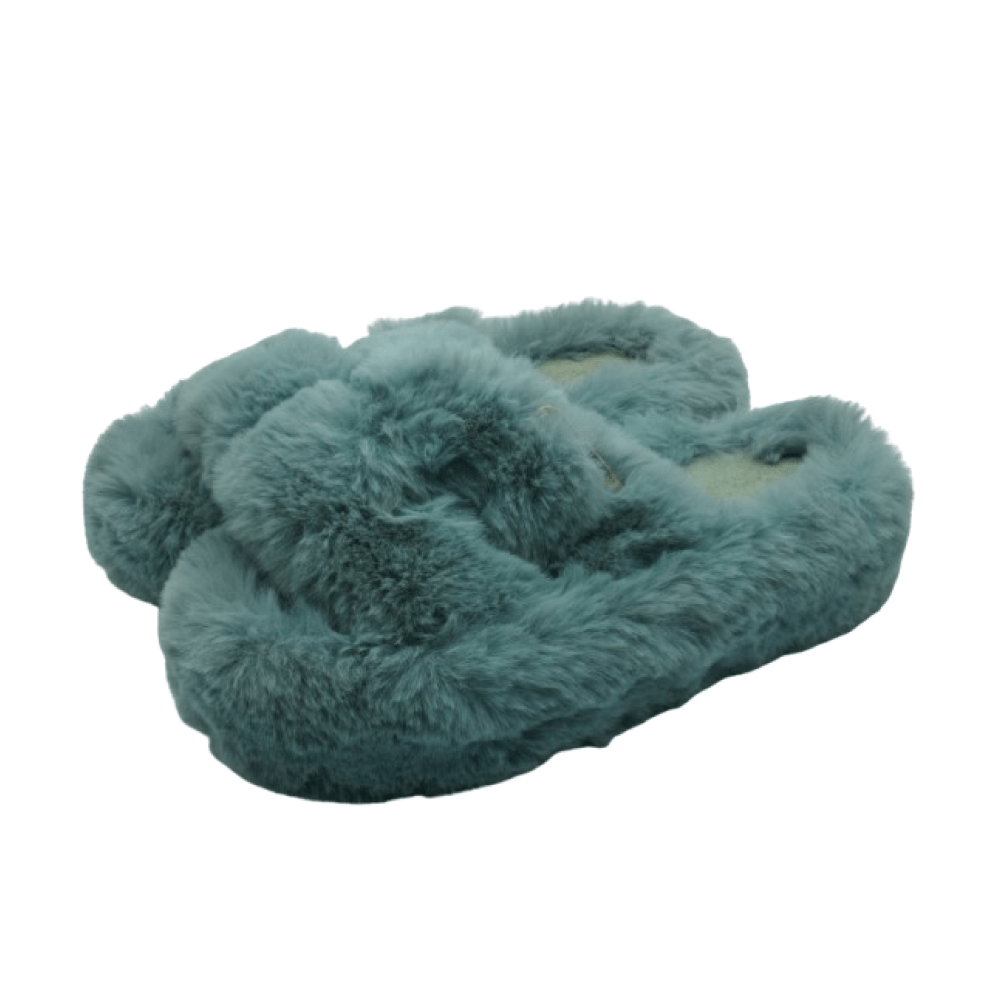 Pantoufles sandale pour femmes en fourrure