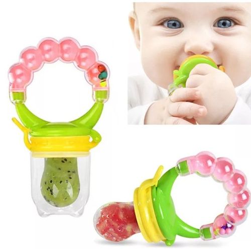 Image de Passoire Sucette alimentaire à fruit pour bébé, hochet cloche pour apaiser bébés - Unbranded