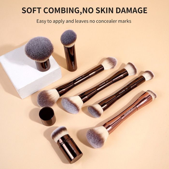 Image de Pinceaux de maquillage - MAANGE - 20 pièces - Sac inclus - Matériau synthétique - Convient à tous types de peau - Unbranded