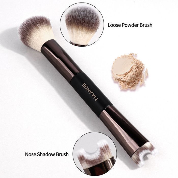 Image de Pinceaux de maquillage - Non spécifié - 7 pièces - Aluminium durable - Idéal pour débutants et pros - Sac inclus - Unbranded