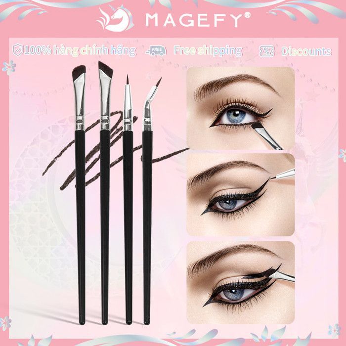 Image de Pinceaux de maquillage - Non spécifié - 4pcs - Précision - Doux - Polyvalent - Unbranded
