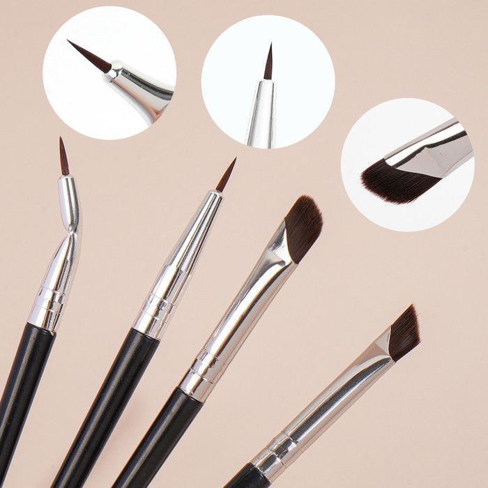 Image de Pinceaux de maquillage - Non spécifié - 4pcs - Précision - Doux - Polyvalent - Unbranded