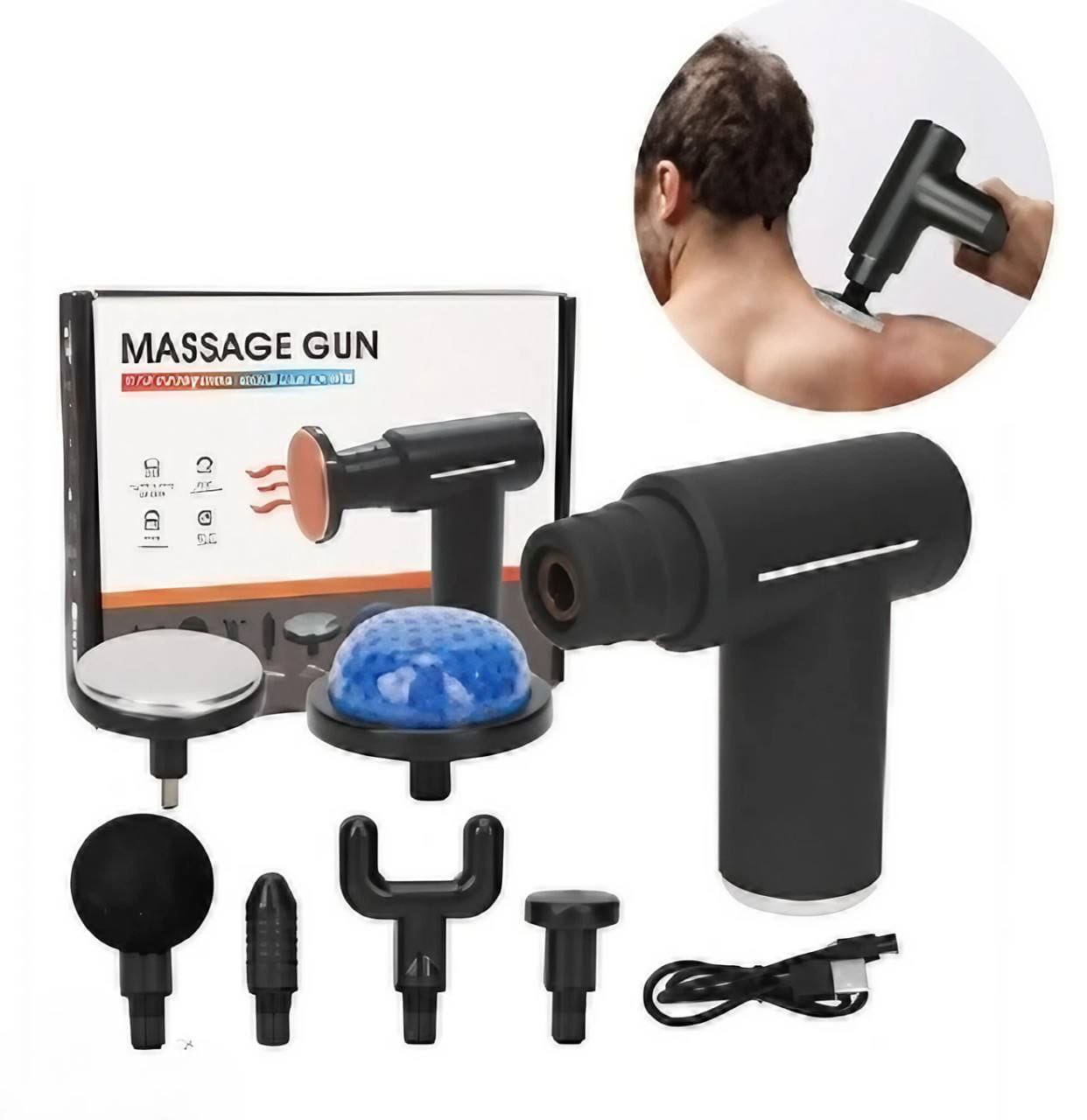 Pistolet de massage musculaire avec batterie haute fréquence