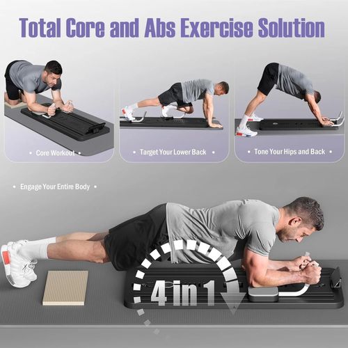 Planche Pilates 5-en-1 - Réformeur Pliable Multifonction pour Entraînement à Domicile