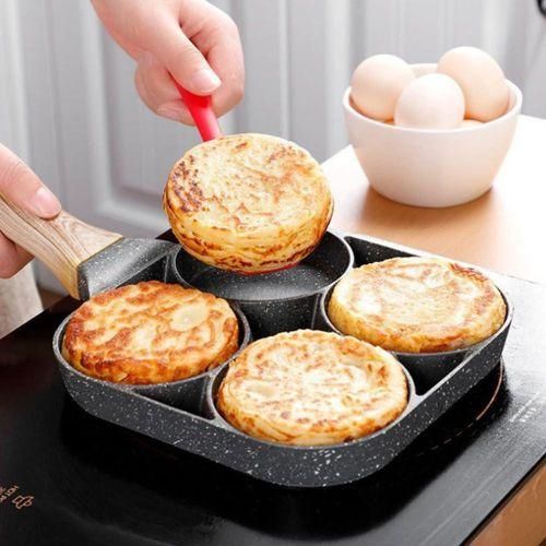 Poêle à Frire 4 Tasses : Parfaite pour Pancakes et Burgers
