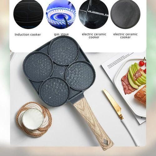Image de Poêle à Frire 4 Tasses : Parfaite pour Pancakes et Burgers - Unbranded