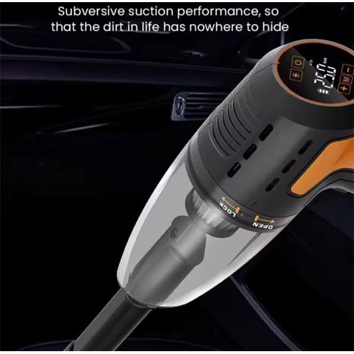 Pompe à air électrique sans fil pour voiture, compresseur d'air portable 4 en 1, aspirateur automatique, 120W