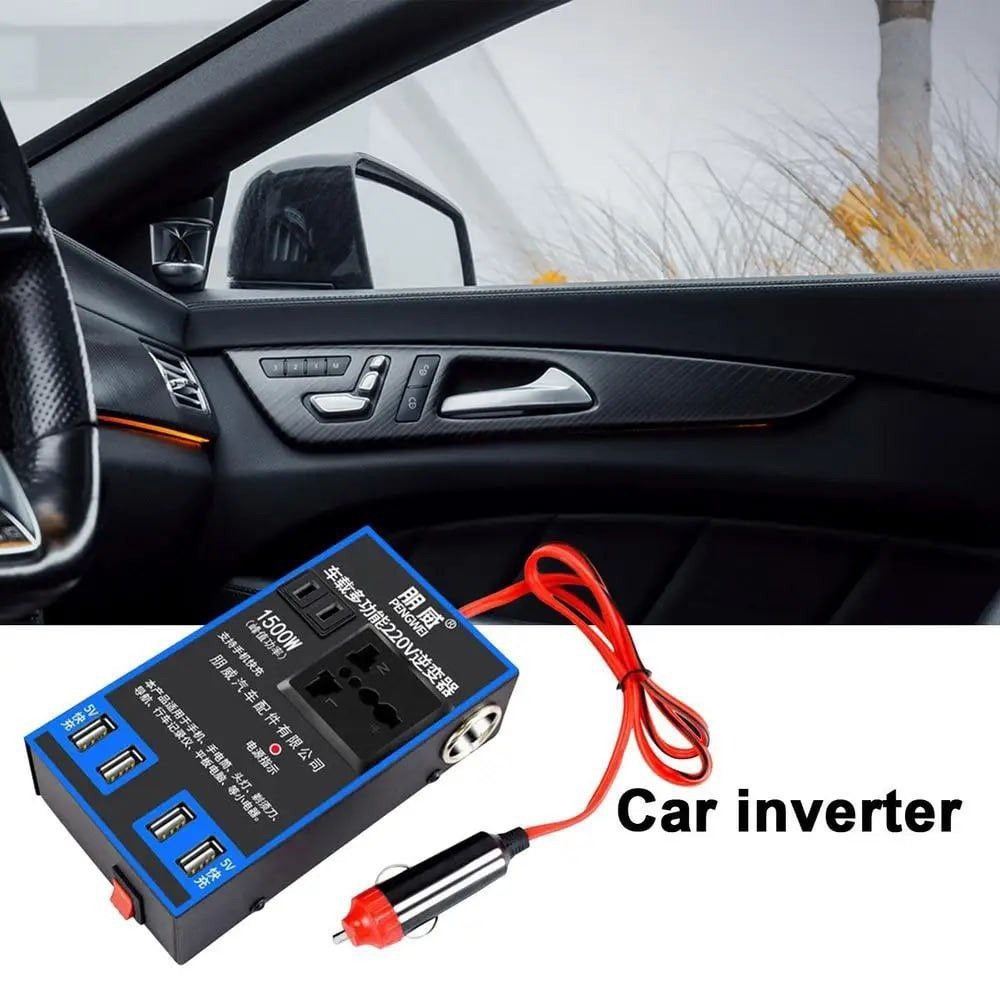 Prise 1500w de voiture et quatre tête USB 12 V