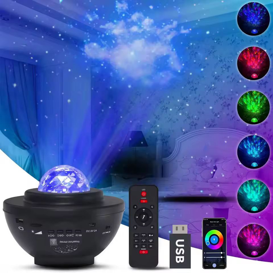 Image de Projecteur galaxy led mp3 - Unbranded