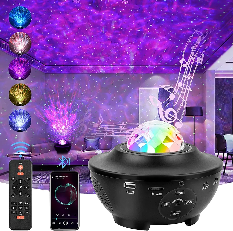 Image de Projecteur galaxy led mp3 - Unbranded