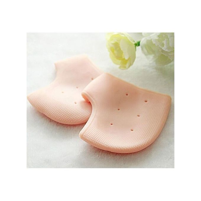 Protecteur de talon d'absorption des chocs en gel de silicium, Chaussettes Lieko en silicium