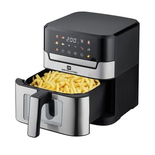 Revolution FRITEUSE SANS HUILE - 8L - DIGITAL CONTROL - 1800W - 200°C - FENÊTRE VISIBLE - 60 MINS - R-AF04