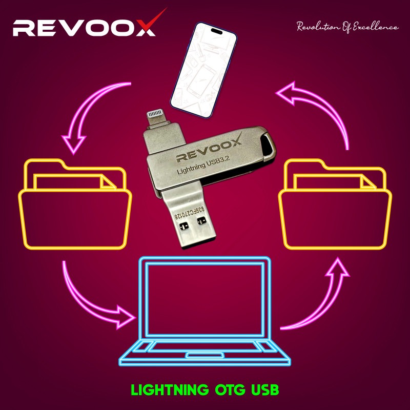 REVOOX Dual drive 3.2 USB Lightning OTG 64GB