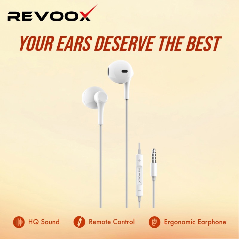 REVOOX Earphones Jack 3.5 mm RE-E08