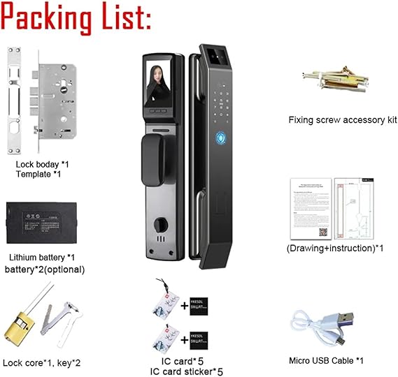 Image de serrure de porte intelligente QJ20