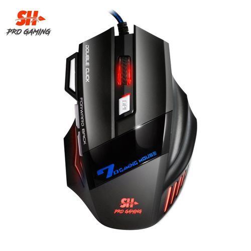SH Pack Combo Gaming Clavier + Souris 7D USB RGB