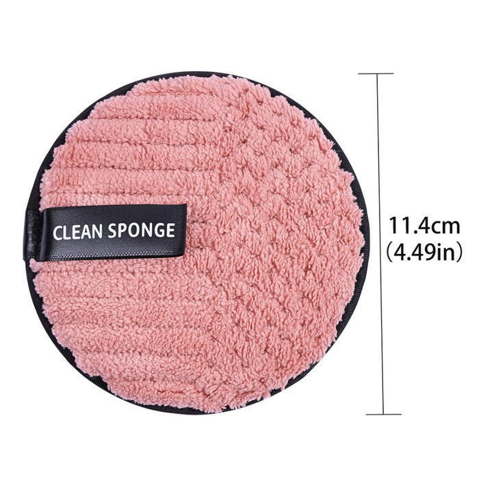 Image de Tampons démaquillants réutilisables - Maange - 5 couleurs - Microfibre douce - Écologique - Compact - Unbranded