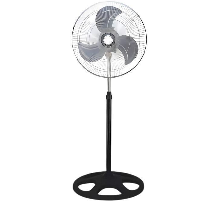 Ventilateur posable sur pied 3 en 1 - 3 supports - 50W - INOX