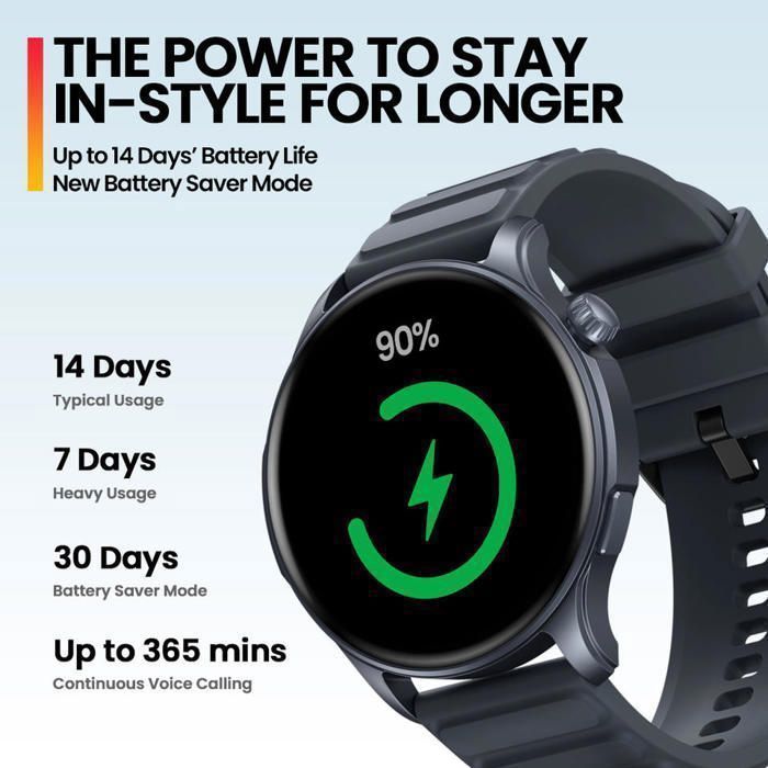 Zeblaze Btalk 3 Pro montre intelligente 1.43 pouces AMOLED affichage Hi-Fi Bluetooth - Midnight Blue