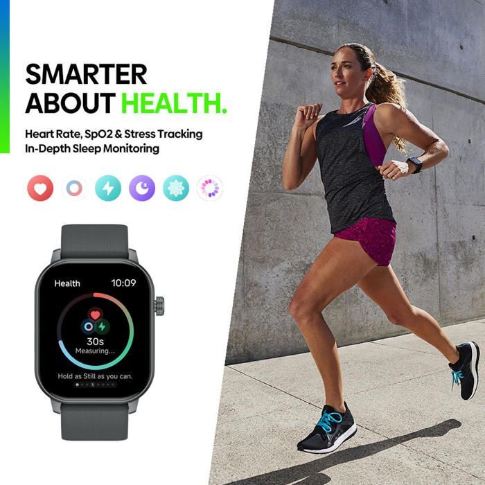Zeblaze GTS 3 GPS montre intelligente extérieure Bluetooth appelant 2.01 - Noir