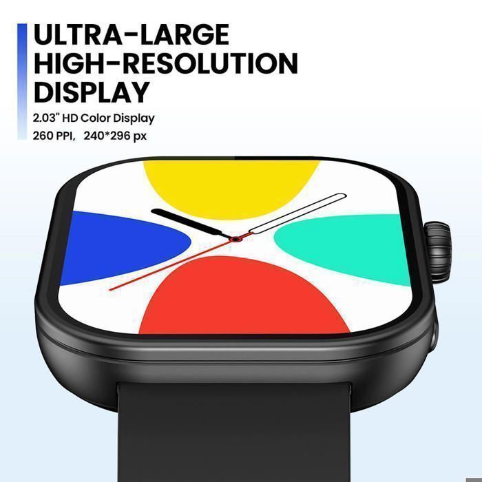 Zeblaze - Montre intelligente 2.03 ''écran HD 24H - Btalk Plus appel vocal - Rose