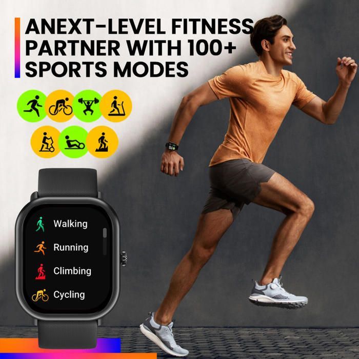Image de Zeblaze-Montre intelligente d'appel vocal pour hommes et femmes, GTS 3 Pro - Noir - Unbranded