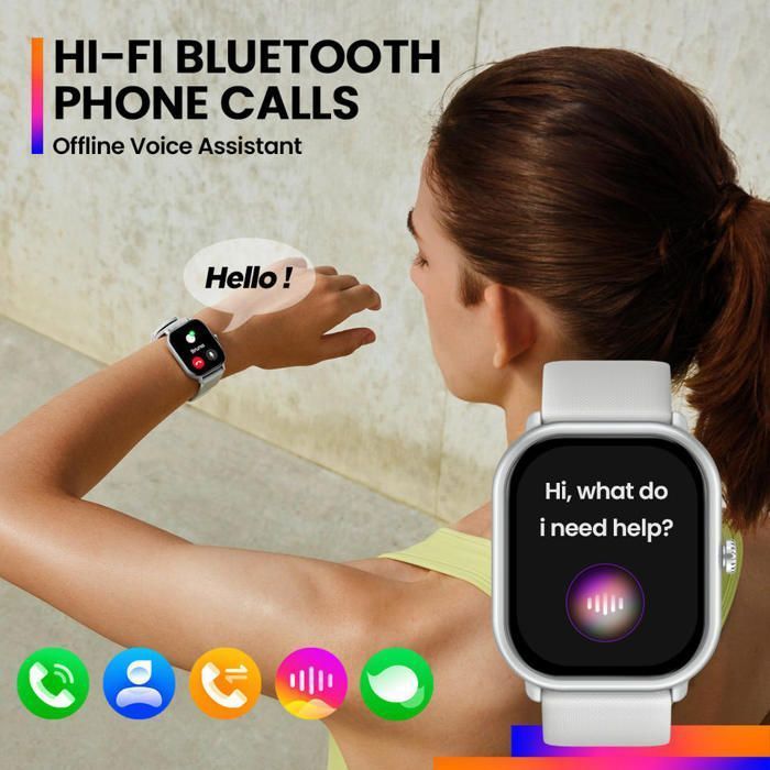 Image de Zeblaze-Montre intelligente d'appel vocal pour hommes et femmes, GTS 3 Pro - Blanc - Unbranded