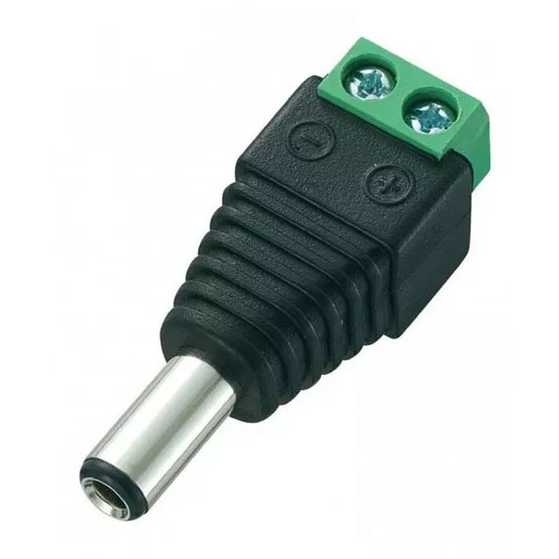 100 Pièce CONNECTEUR MALE ALIMENTATION 12V DC + TERMINAISON A VIS POUR ALIM. DES CAMERAS