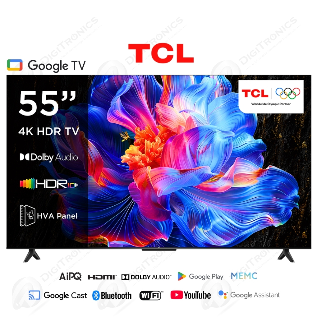 55 Smart Tv 4K UHD HDR, Google TV, HDMI 2.1 Game Master, 55P6K