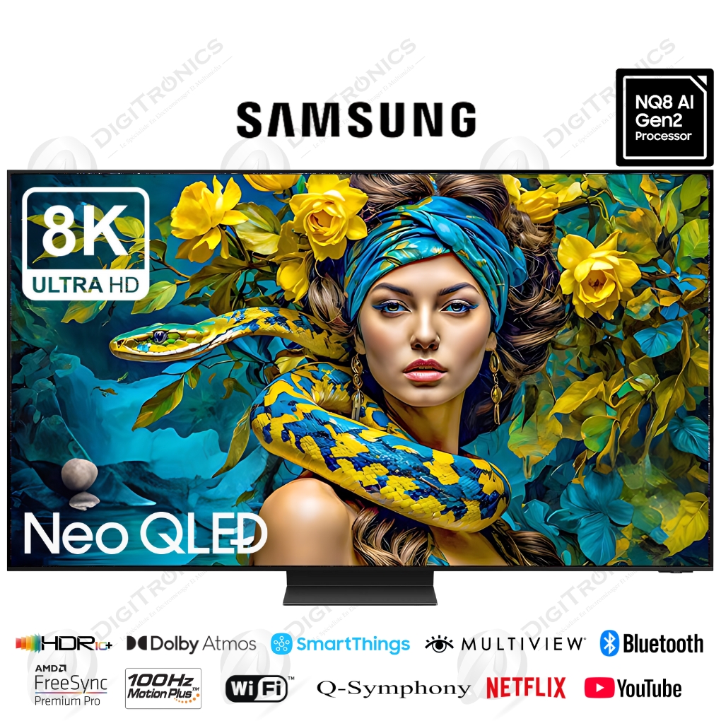 65 Neo QLED 8K QN800D Tizen, Dolby Atmos, Processeur IA Gen2, Upscaling IA, Infinity One Design
