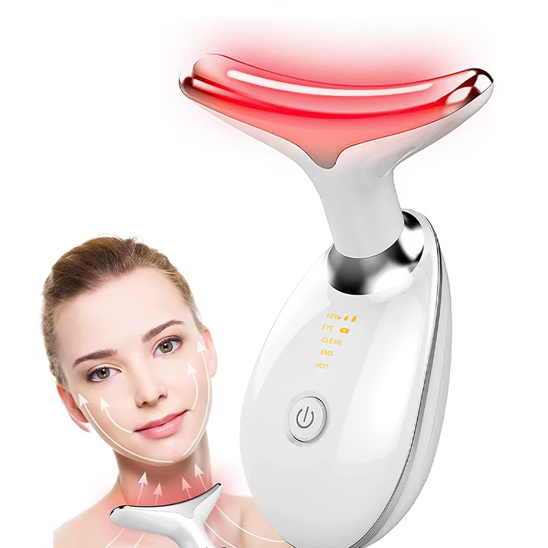 Appareil de beauté du visage anti-rides, micro-courant, photonthérapie EMS