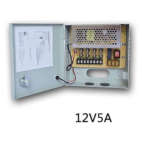 BLOC D'ALIMENTATION 9CH POUR CAMERAS 12V/10A Sortie:12V/10A DC +9FUSIBLESr