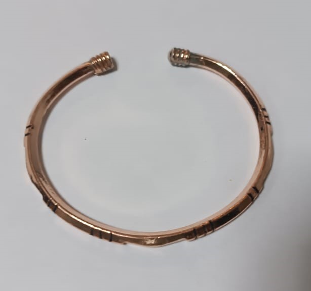Bracelet en cuivre massif pour soulager les douleurs d'arthrose et rhumatismales. 1 Pc