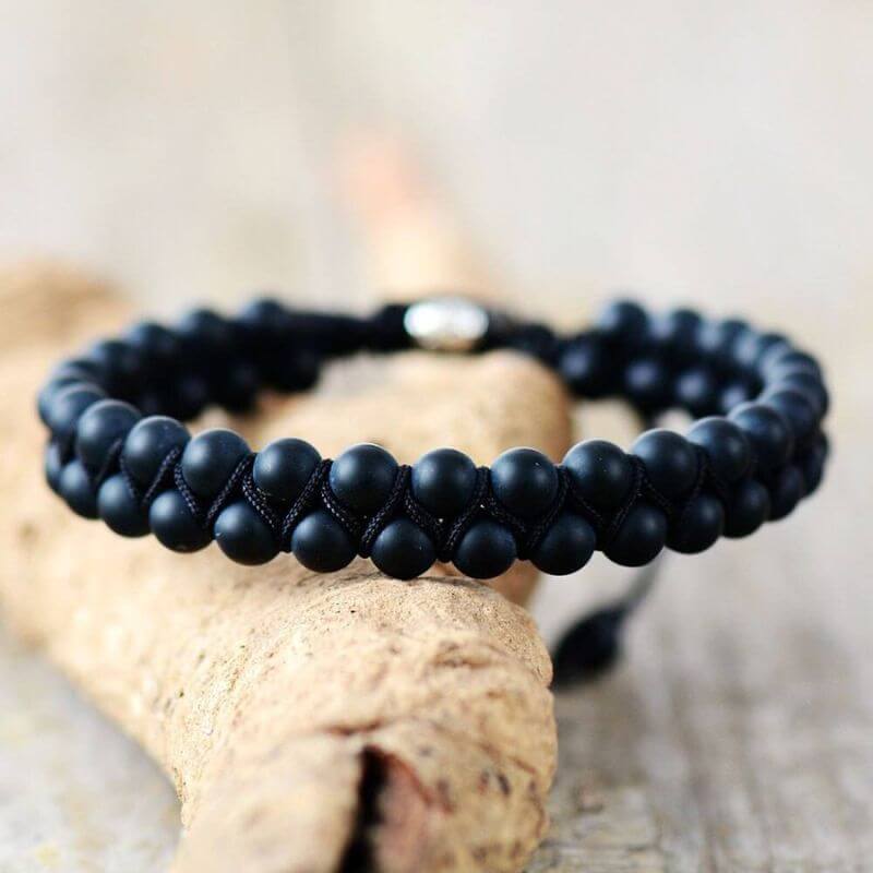 Bracelet Tressé en Agate Mate