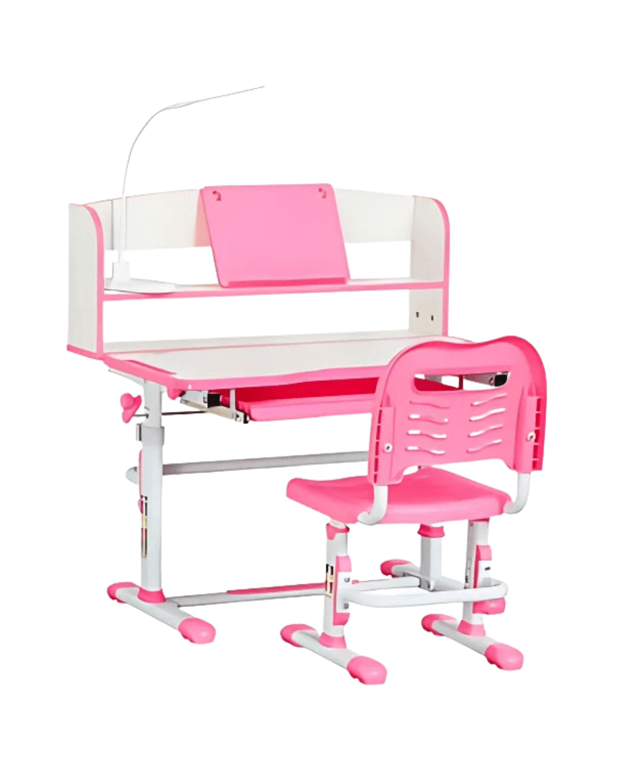 Bureau et Chaise Ergonomiques pour Enfants - Réglable en Hauteur avec Éclairage LED