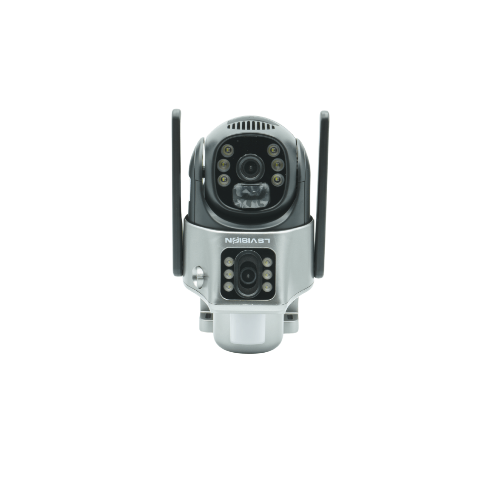 Caméra solaire extérieure PTZ 8W à double objectif 2K 4G/Wifi LS VISION V380 LS-CS3-4G-EU